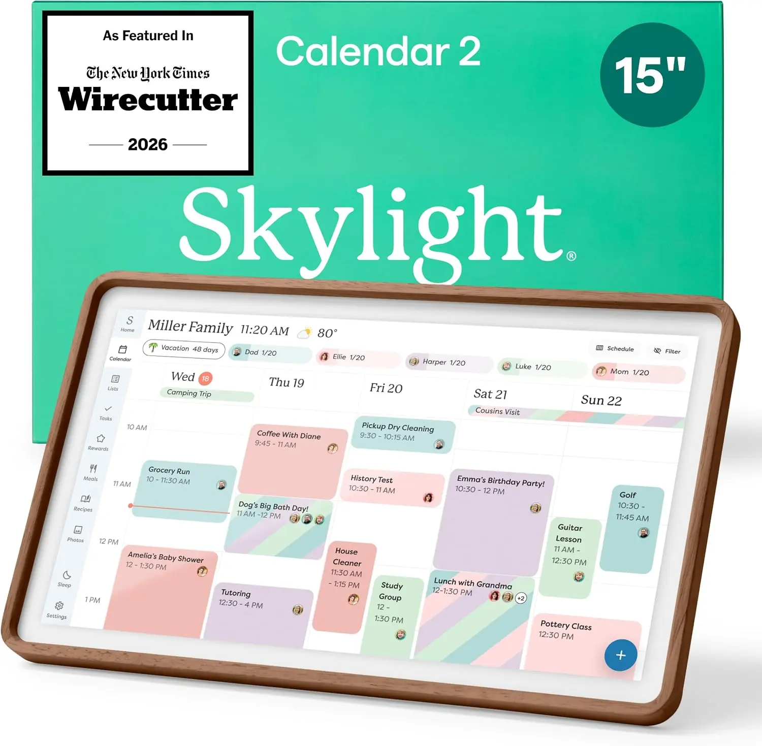 Skylight Calendar 2 Wood